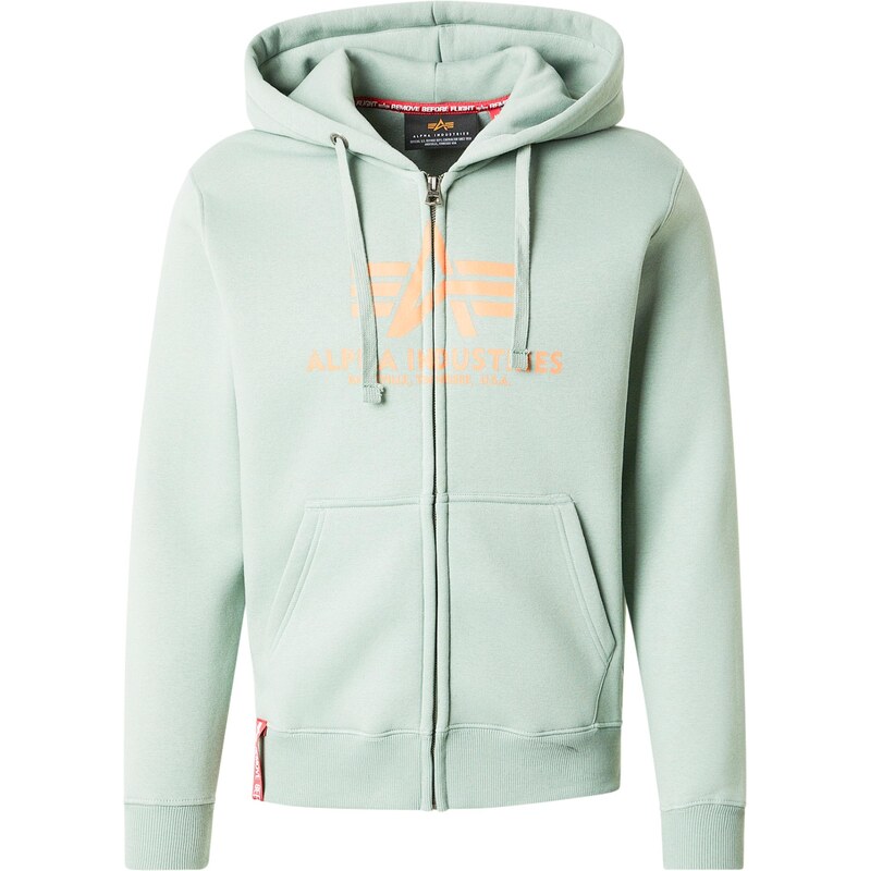 ALPHA INDUSTRIES Mikina žlutá / mátová