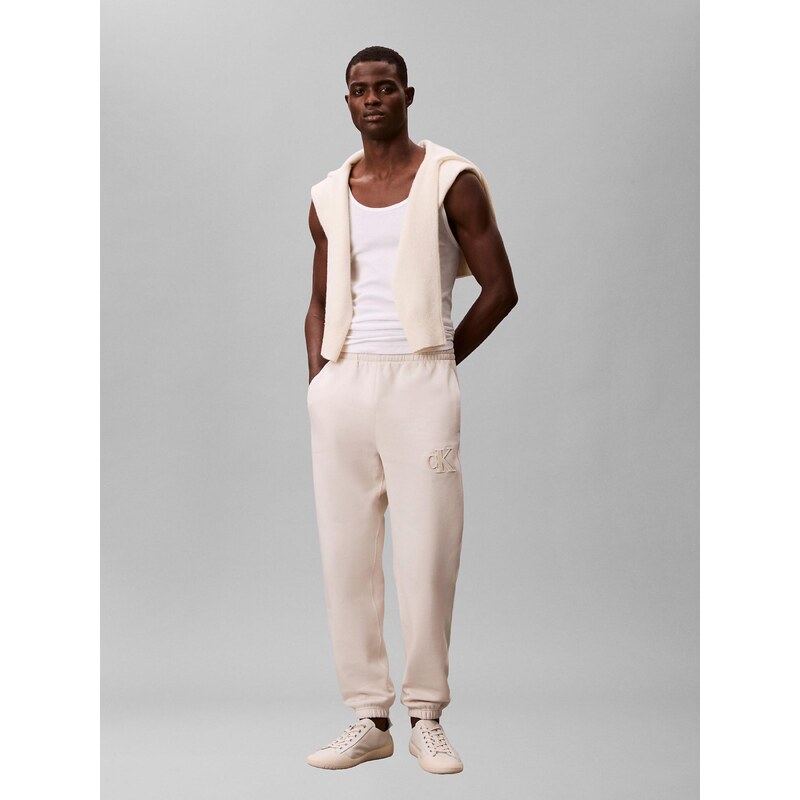 Calvin Klein Jeans Kalhoty bílá