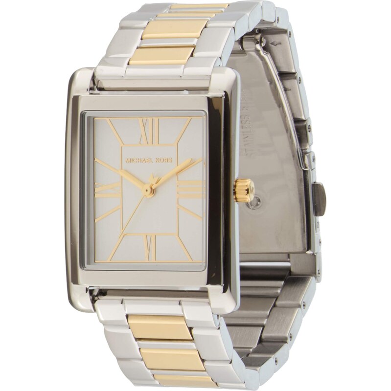 MICHAEL Michael Kors Analogové hodinky ESSEX zlatá / stříbrná