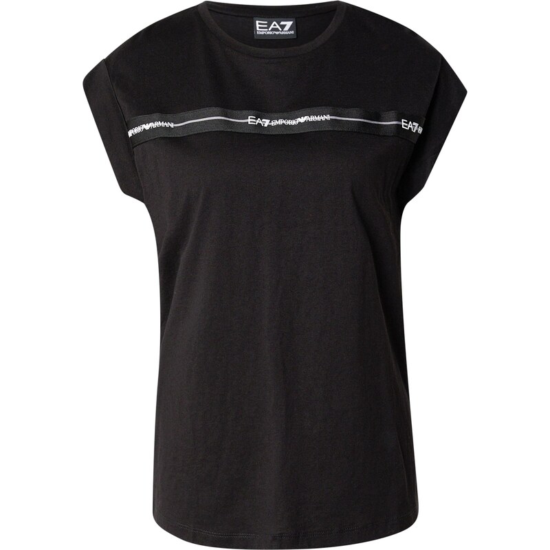 EA7 Emporio Armani Tričko černá / bílá 111327545