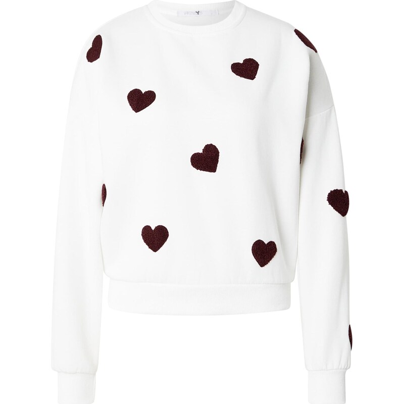 Hailys Mikina bordó / offwhite