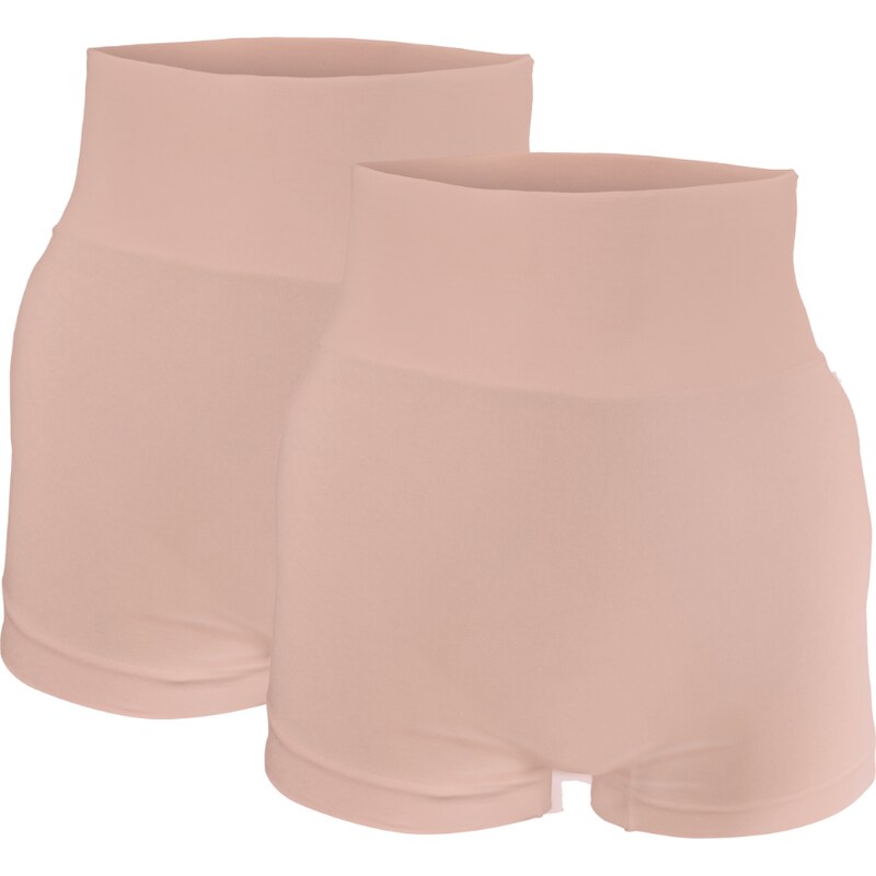 LORANE 2 Pack Kalhotky s nohavičkou a dvojitým pasem Barva: Tělová, 111338617