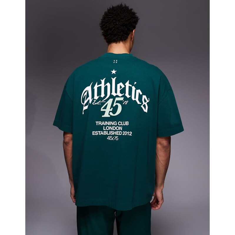 4505 heavyweight cotton oversized t-shirt with back graphic and