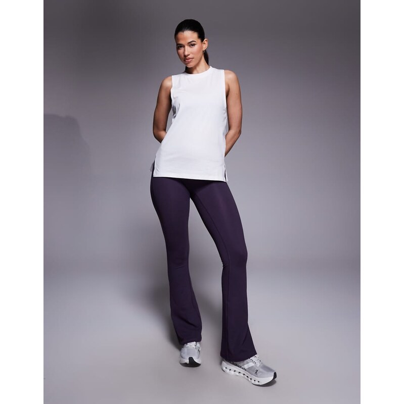 4505 Icon cotton drop armhole vest with quick dry finish in white 111339632