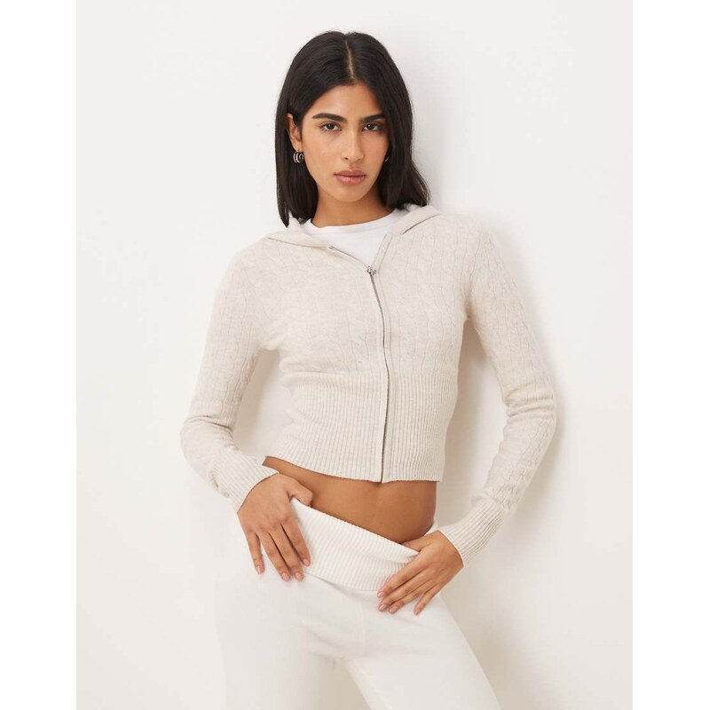 Hollister Gilly Hicks lightweight cable knit zip sweater mix & match 111338239