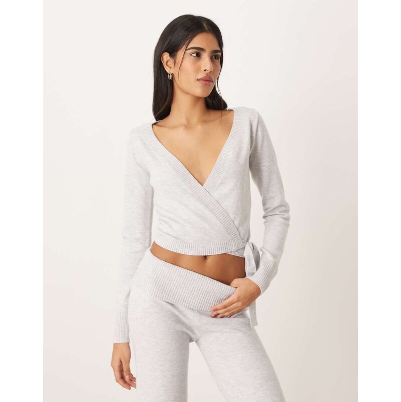 Hollister Gilly Hicks cosy knit multi-way wrap sweater co-ord in