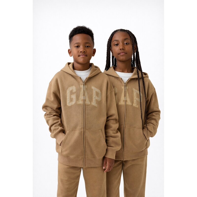 GAP Dětská mMikina s logem VintageSoft Unisex - Kluci