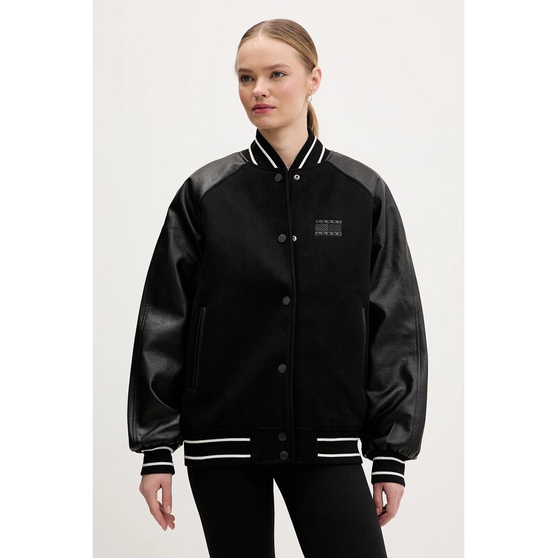 Tommy Jeans Bunda s příměsí vlny Tommy Jeans