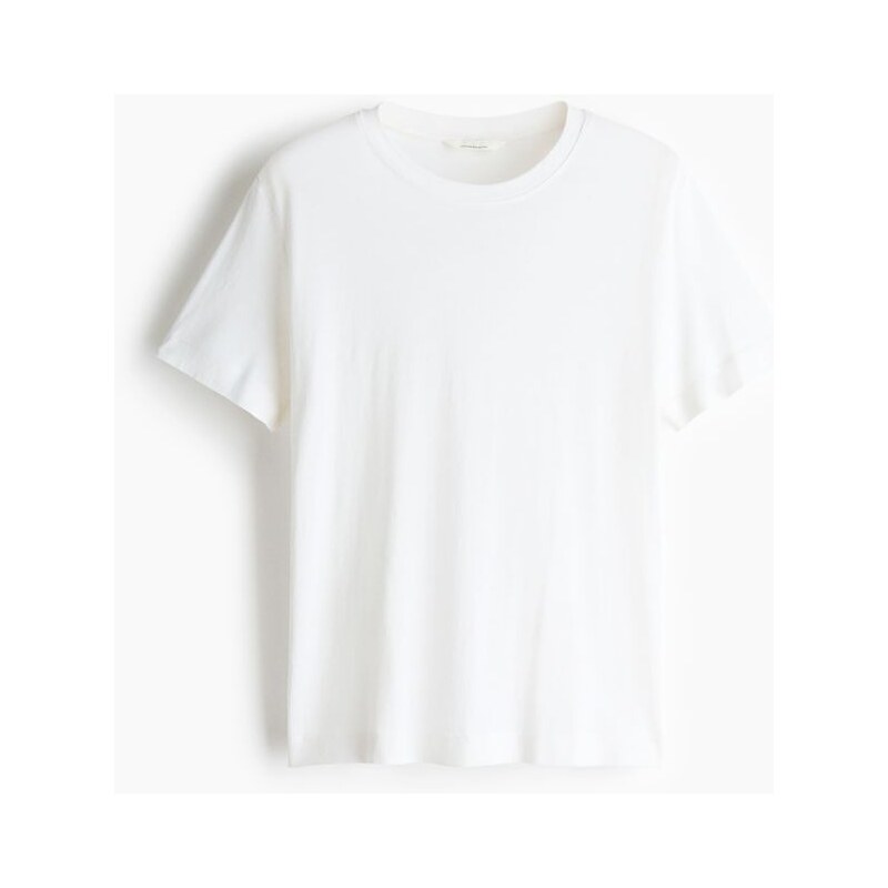 H&M - Tričko z hedvábné směsi - bílá 108135787