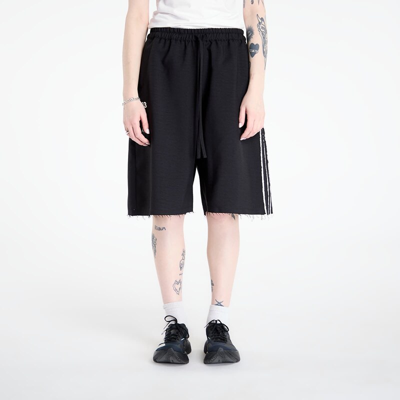 Šortky Y-3 Sport Uniform Raw Cut 3 Stripes Shorts Black S 111339109