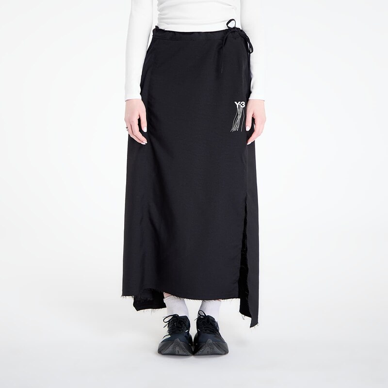 Sukně Y-3 Sport Uniform Raw Cut 3 Stripes Skirt Black S 112173544
