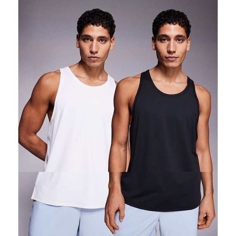 4505 Icon quick dry mesh training vest with racer back 2 pack in