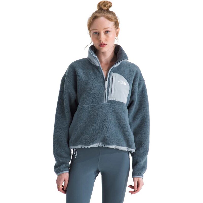 The North Face Yumiori Off Peak 1/2 zip fleece jacket in grey