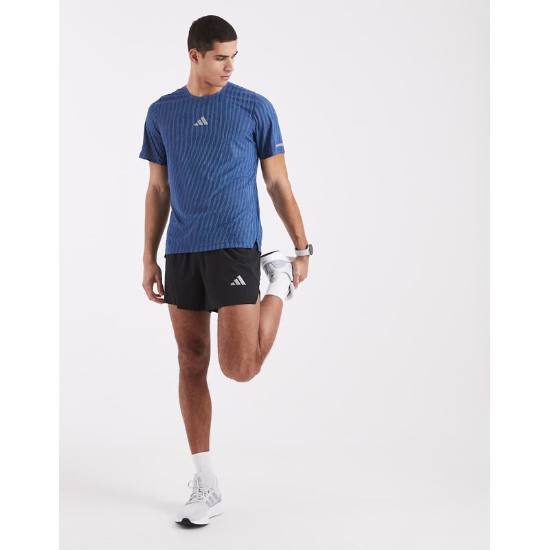 adidas performance Adi365 climacool+ engineered t-shirt in tech indigo 115499361