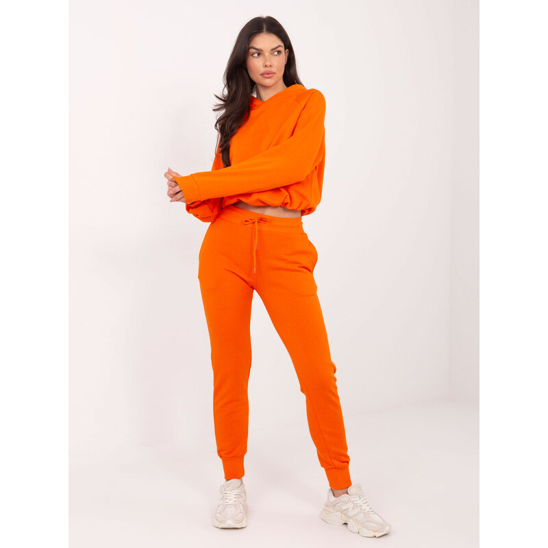 Oranžová basic souprava mikiny a kalhot -orange 84024724