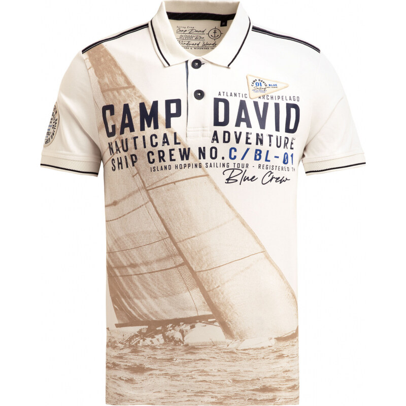 CAMP DAVID Polo tričko s logem a fotopotiskem
