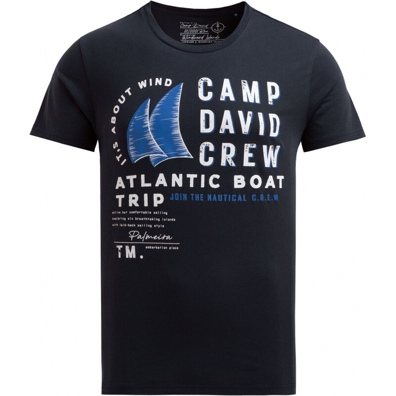 CAMP DAVID Tričko s potiskem značky