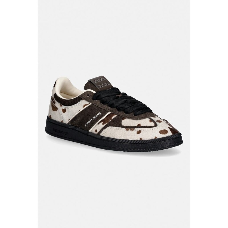 Kožené tenisky Tommy Jeans THE GREENWICH EDGE CALF HAIR
