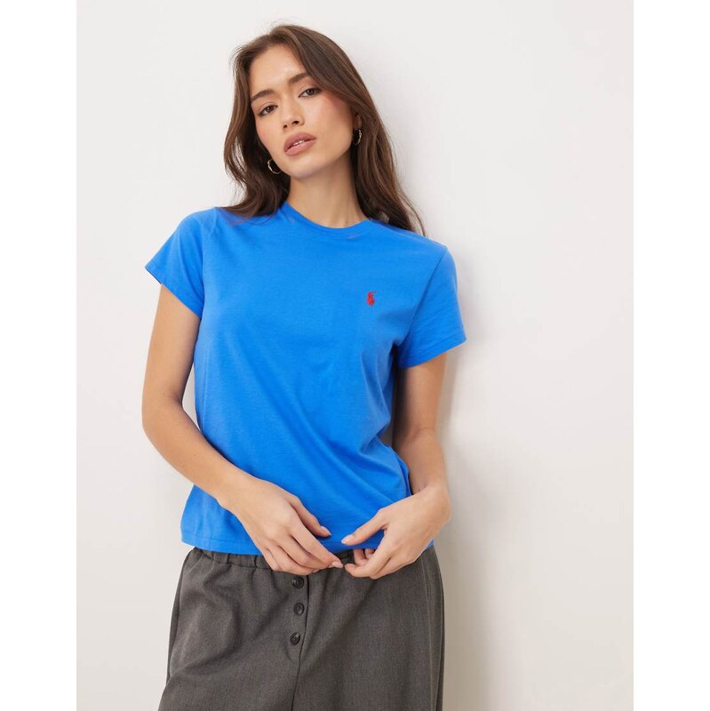 Polo Ralph Lauren icon logo crewneck t-shirt in blue