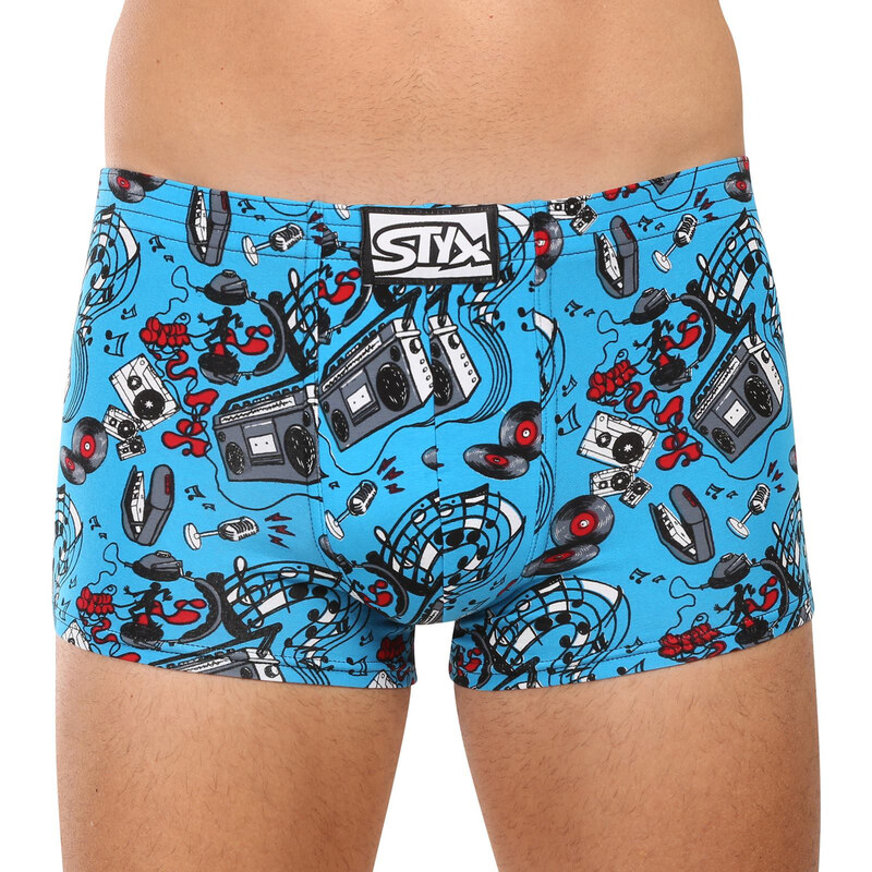 Pánské boxerky Styx art klasická guma hudba (Q1558)