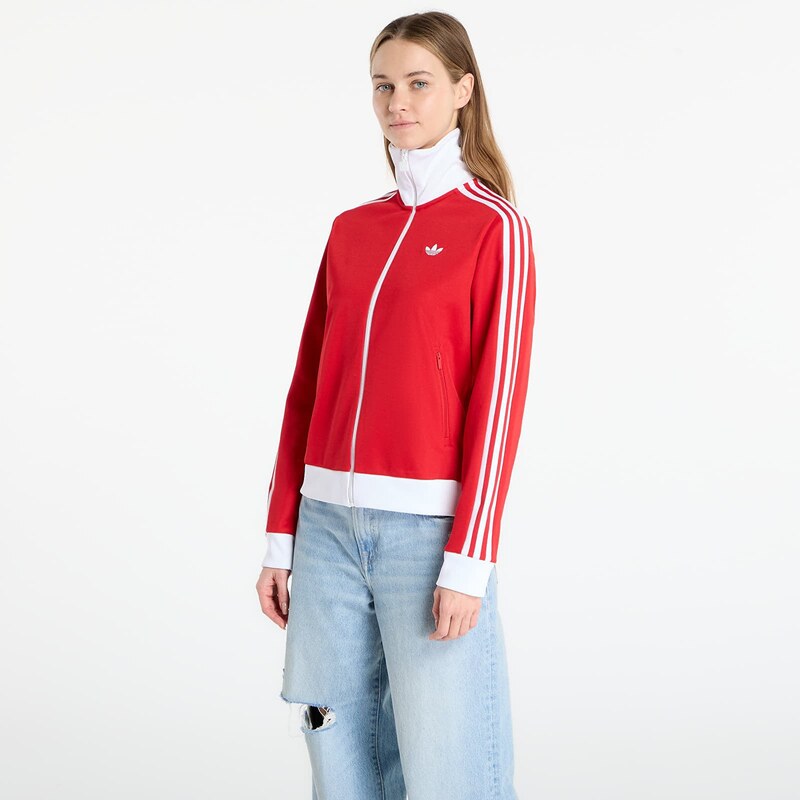 adidas Originals Mikina adidas Classic Track Top Better Scarlet/ White 111946611
