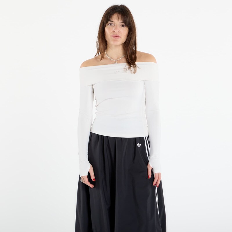 adidas Originals Tričko adidas Off-Shoulder Long Sleeve Long