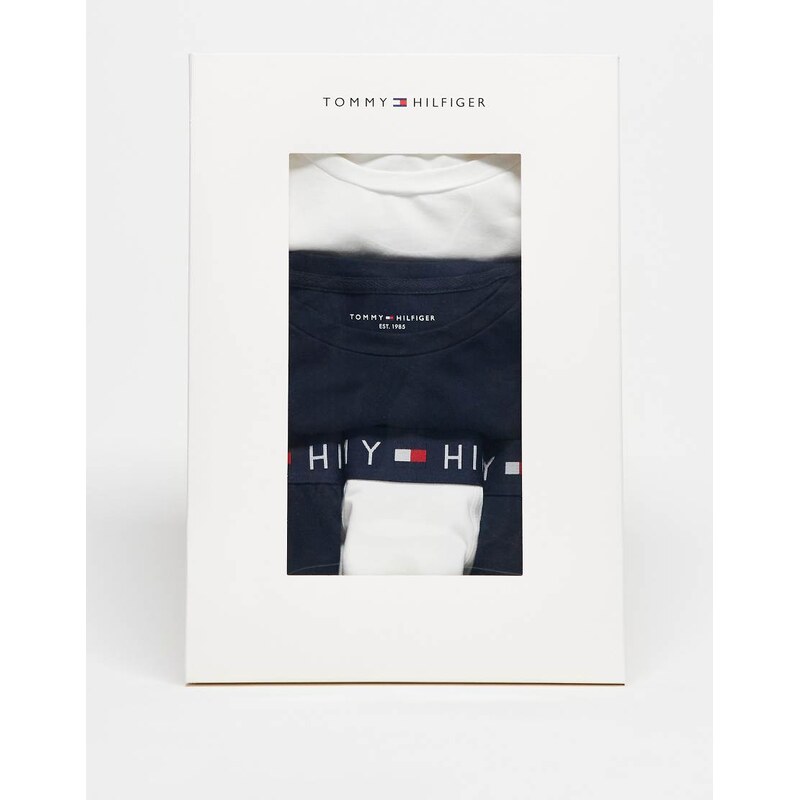 Tommy Hilfiger 5 piece t-shirt and boxers set in white and navy