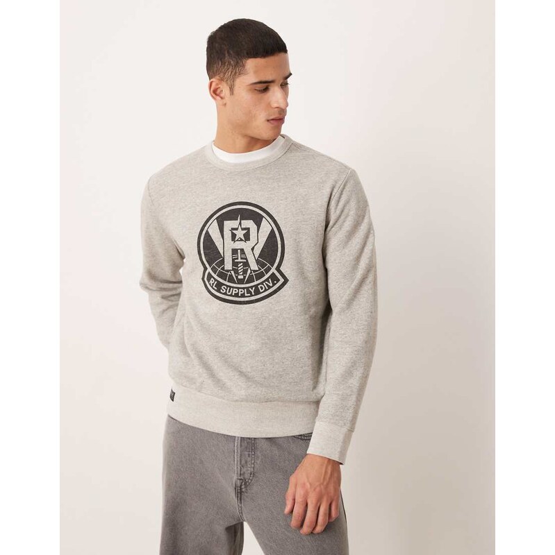 Polo Ralph Lauren large sport logo print fleece sweatshirt