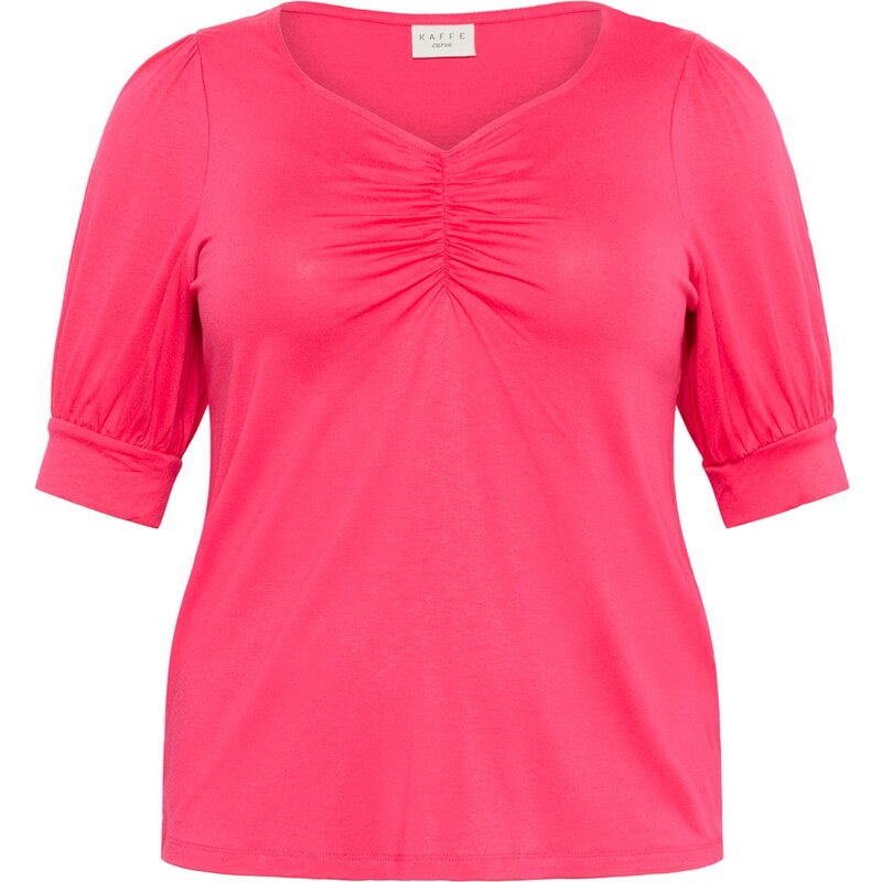 KAFFE CURVE Tričko pink