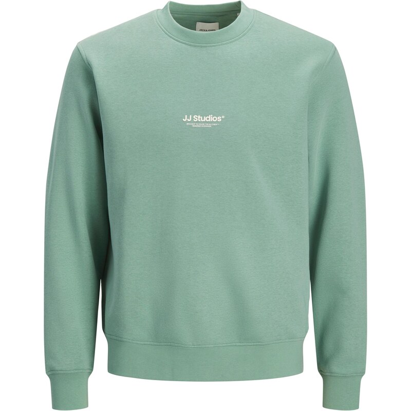JACK & JONES Mikina JJESOHO pastelově zelená / bílá