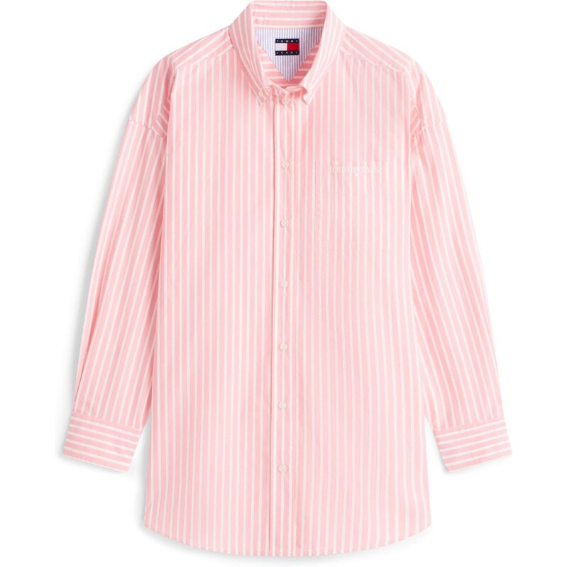 Tommy Jeans Halenka růžová / bílá 112139358