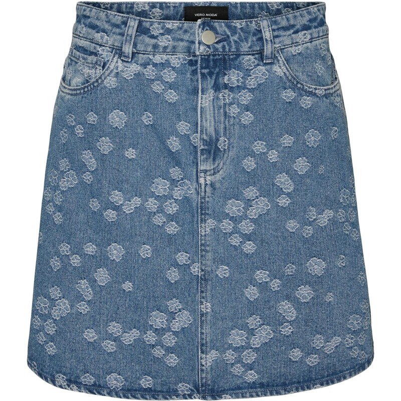 Vero Moda Petite Sukně VMNELLE modrá / modrá džínovina