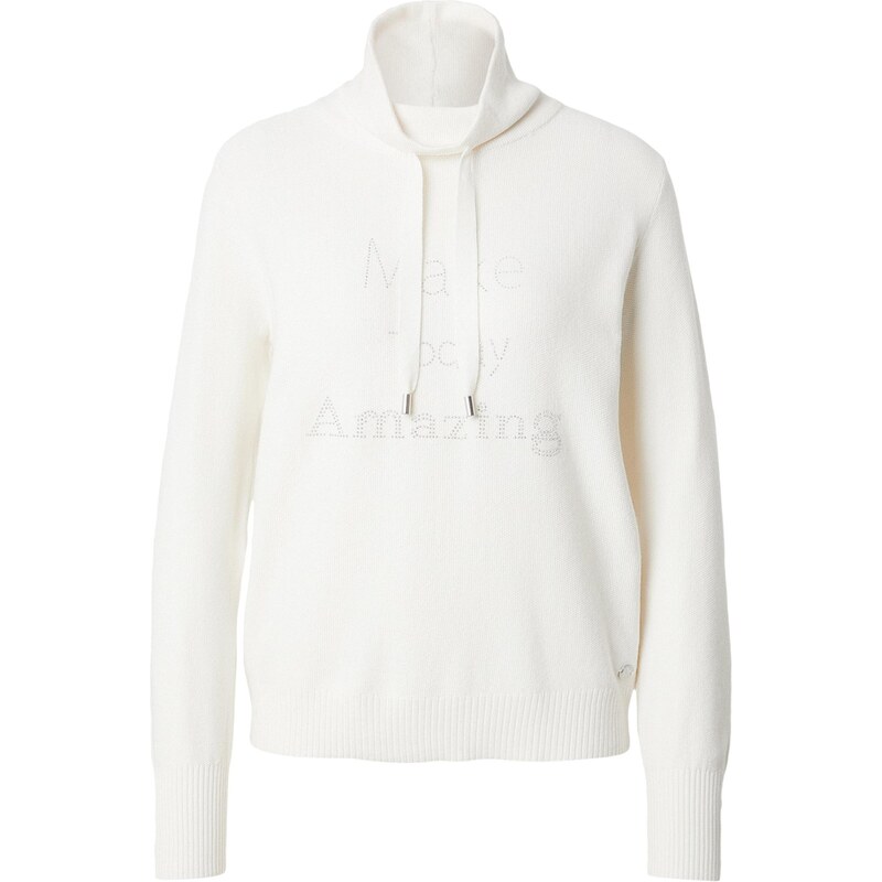 ZABAIONE Svetr Ra44na stříbrná / offwhite
