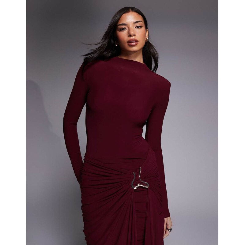 Wanderdoll triple layered sculpting mesh high neck shoulder pad