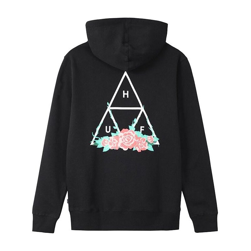 MMIKINA HUF CITY ROSE P/O HOODIE - černá -