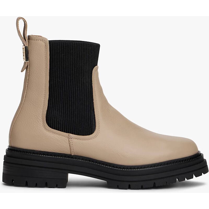 Tommy Hilfiger dámské béžové kotníkové boty