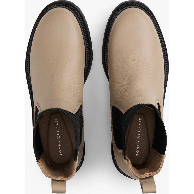 Tommy Hilfiger dámské béžové kotníkové boty