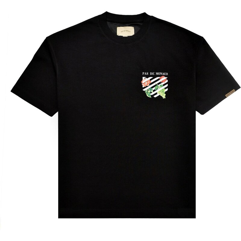 Pas De Monaco Tričko Floral Line zelená / červená / černá / bílá