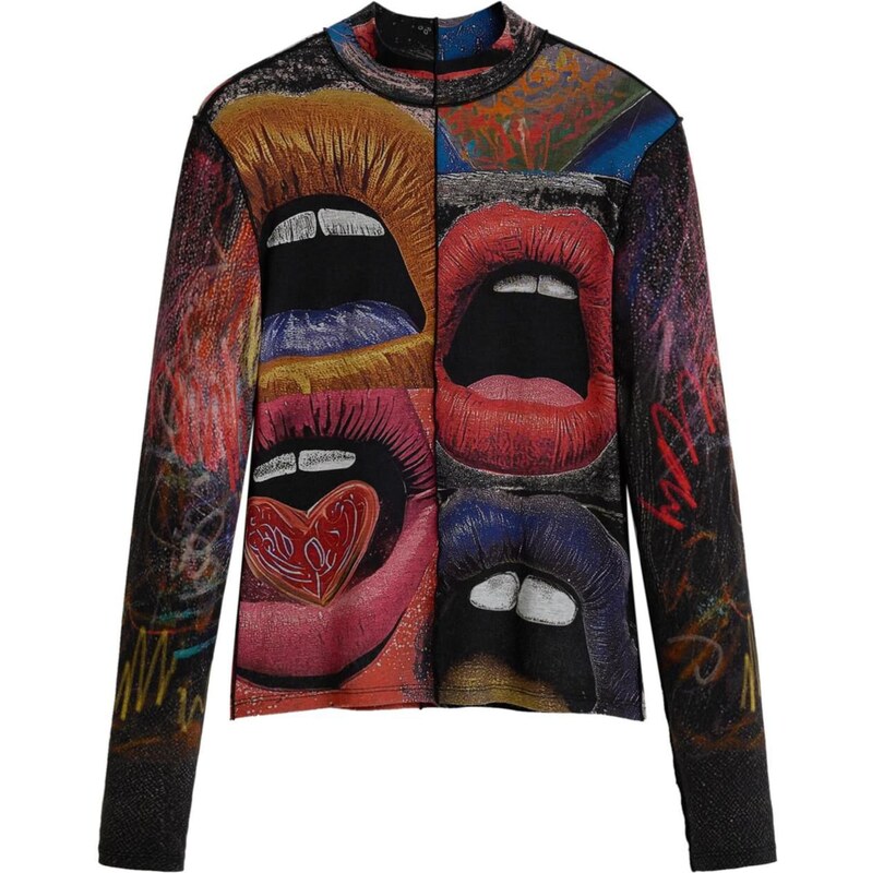 Desigual Tričko mix barev