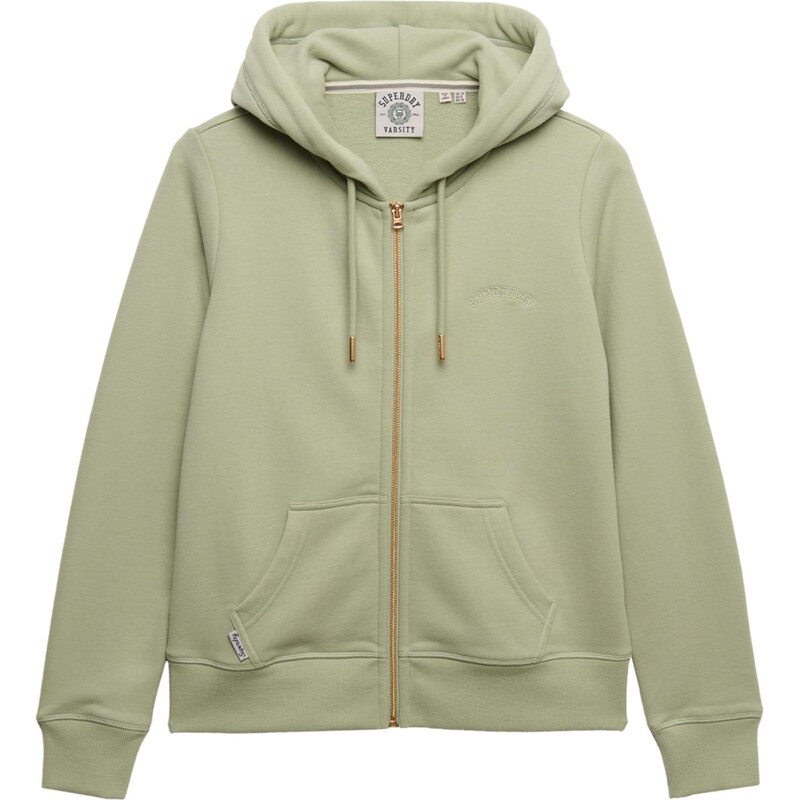 Superdry & Co Mikina ESSENTIAL pastelově zelená