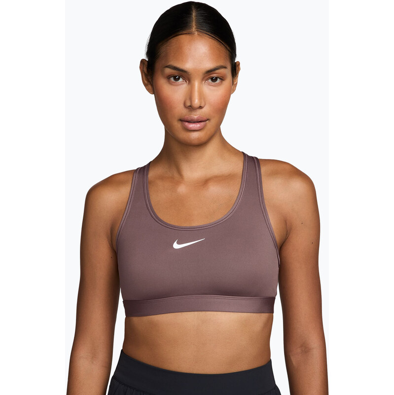 Sportovní podprsenka Nike Swoosh Medium Support tattoo/white