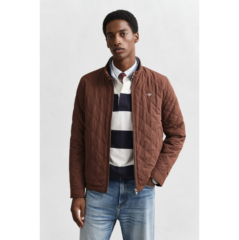 BUNDA GANT QUILTED WINDCHEATER MAHOGANY BROWN