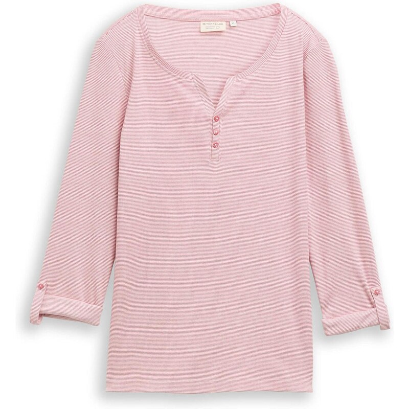 TOM TAILOR Tričko pink / bílá