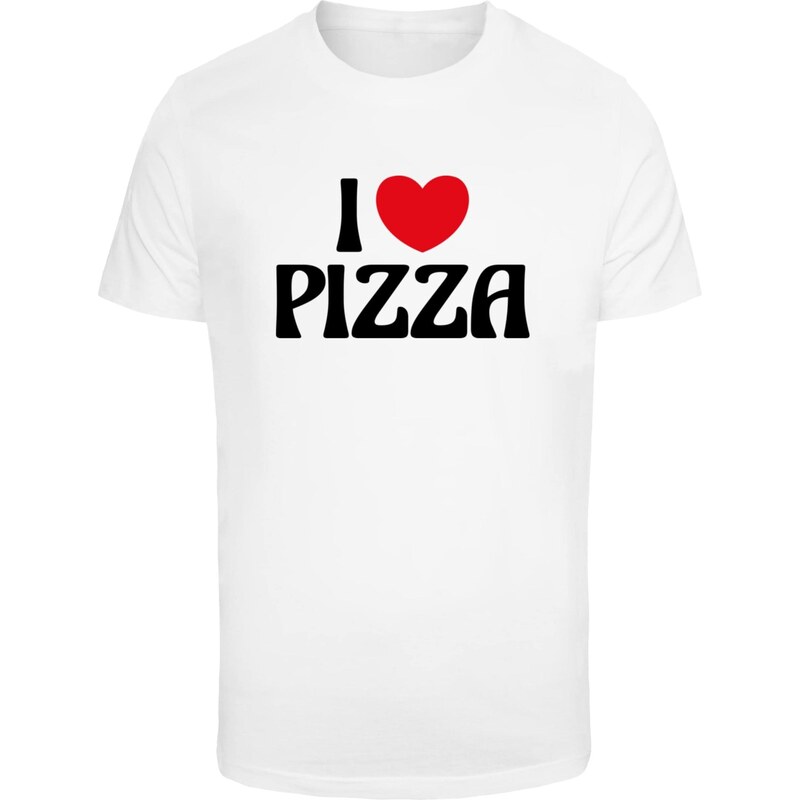 Mister Tee Tričko Love Pizza červená / černá / bílá