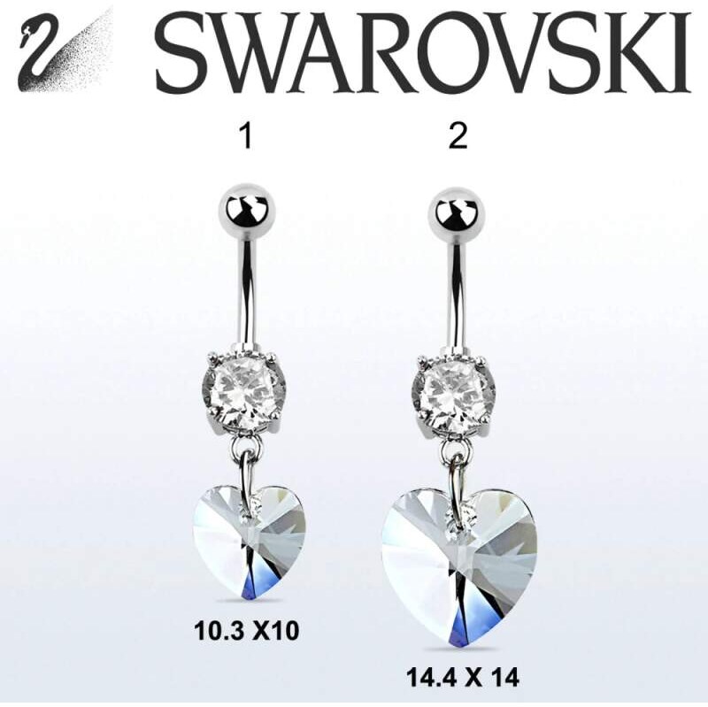Achadirect Swarovski piercing srdce MCD716 InfinityPierce 112162460