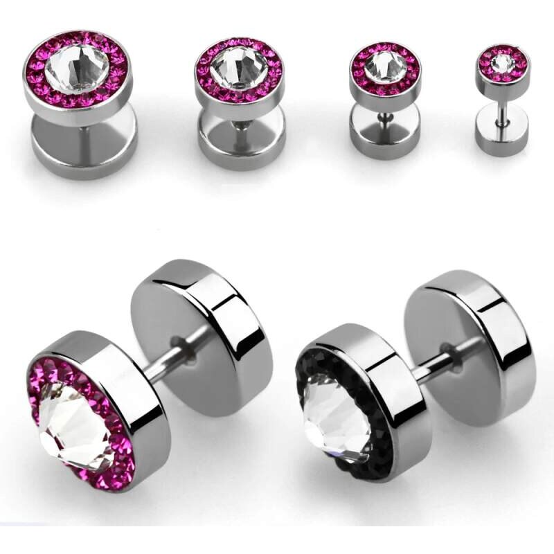 Achadirect Plug do ucha s krystaly Swarovski IPGCB InfinityPierce 112162463