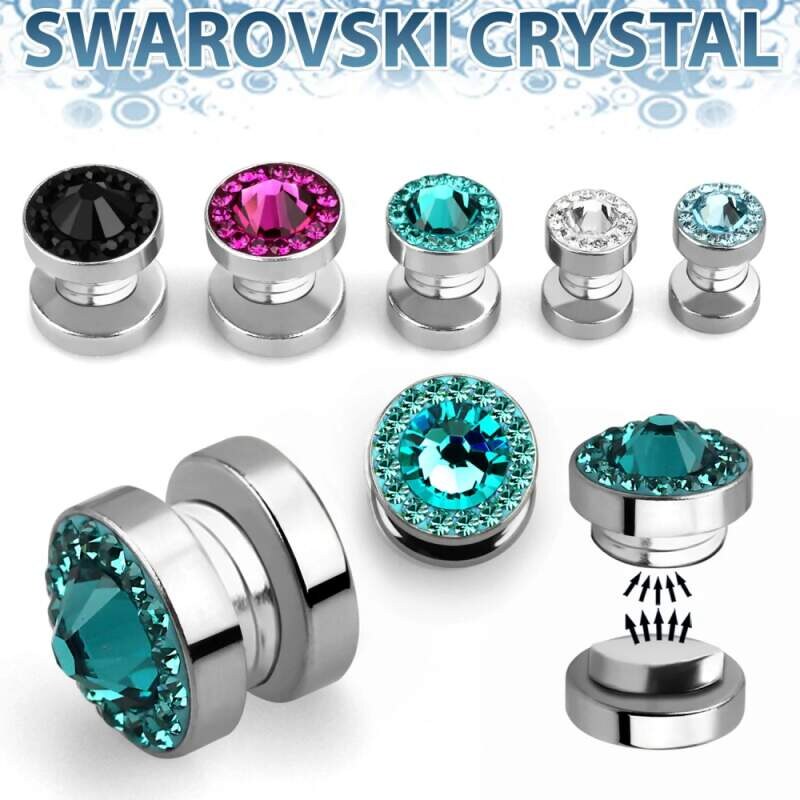Achadirect Magnetický piercing s krystalem Swarovski | Chirurgická 112162465