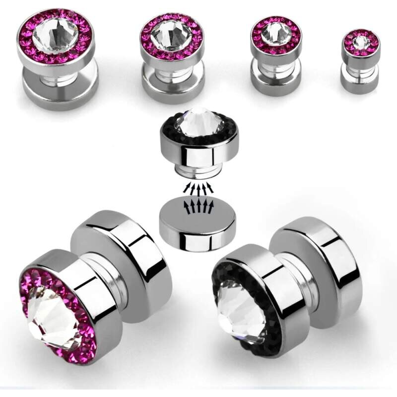 Achadirect Magnetický fake plug se Swarovski krystaly | Chirurgická 112162466