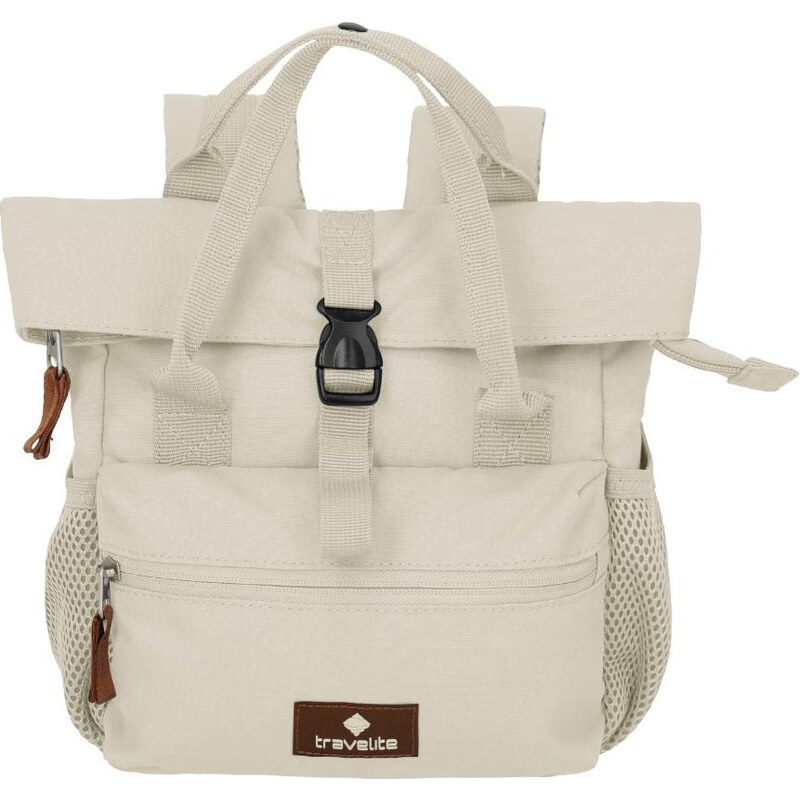 Městský batoh Travelite Basics Short Handle Mini Off-White