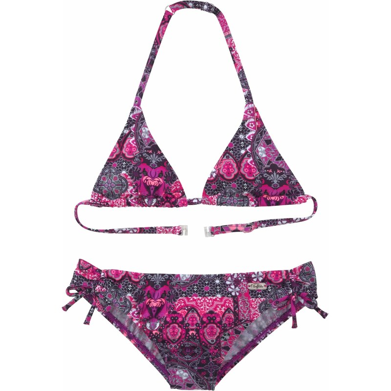 BUFFALO Bikiny antracitová / pink / černá